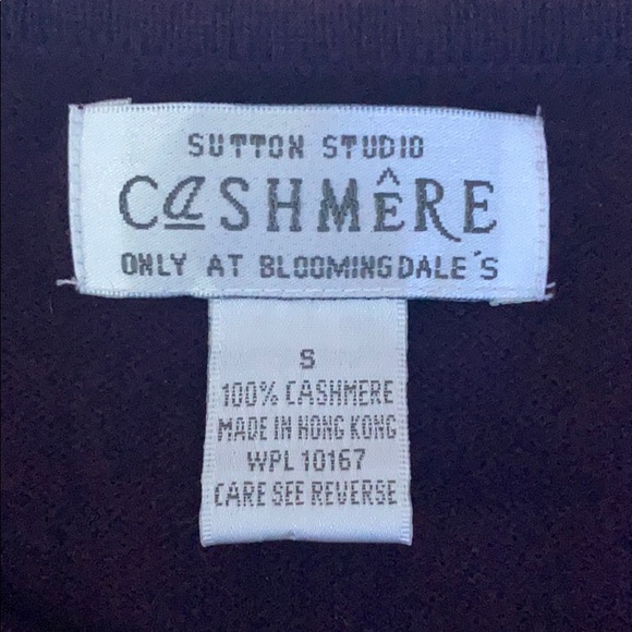 Bloomingdale’s Cashmere Purple Sweater - Picture 8 of 8